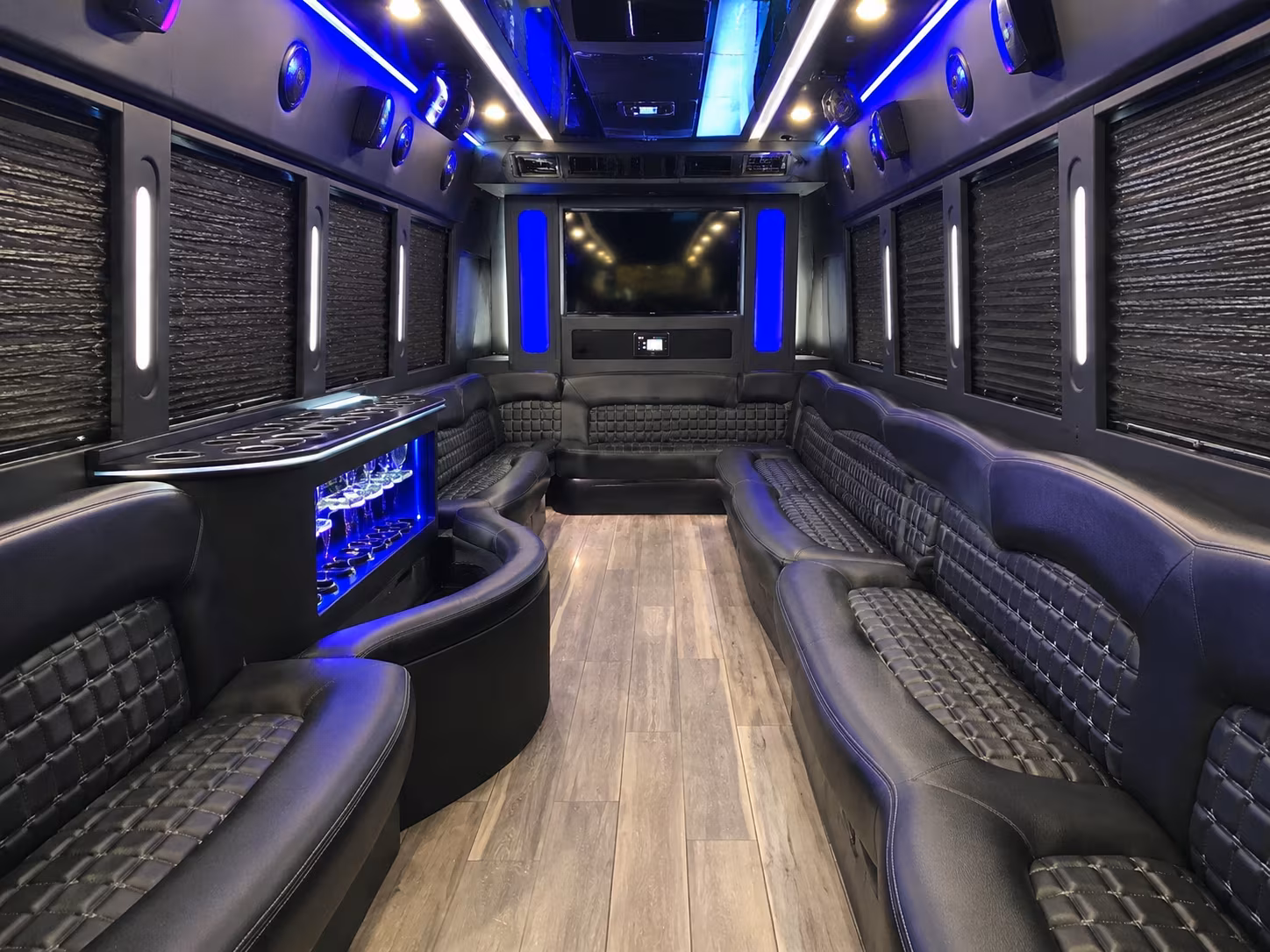 compare party buses and minibuses for every prom group size in plainfield