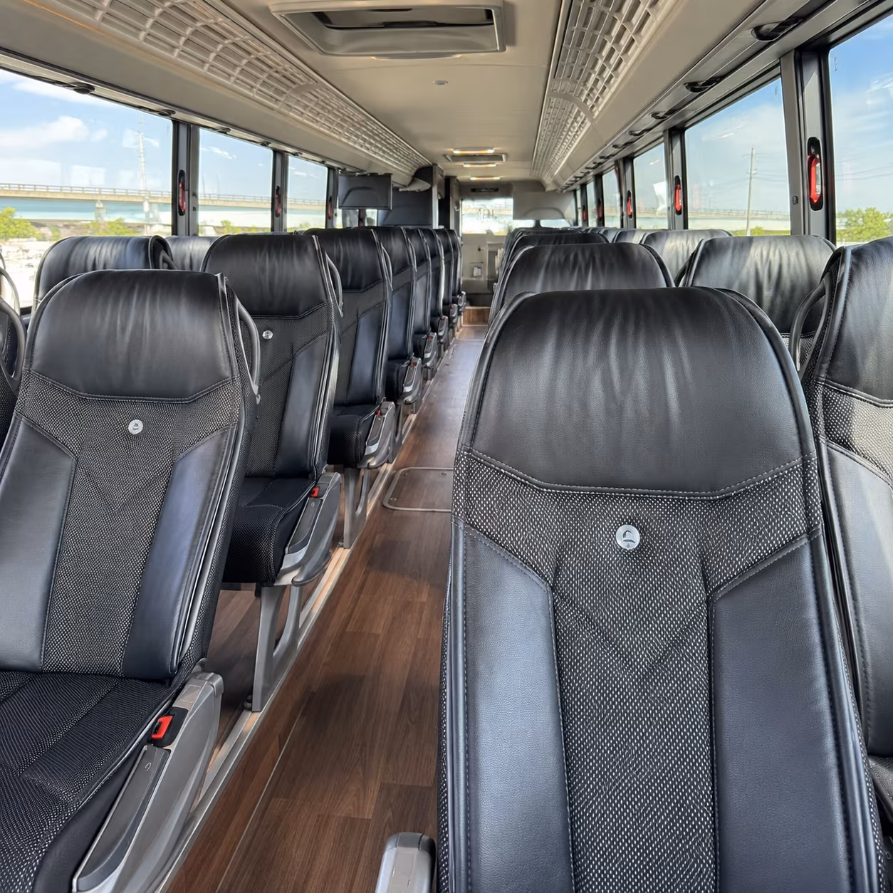 plainfield charter bus interior