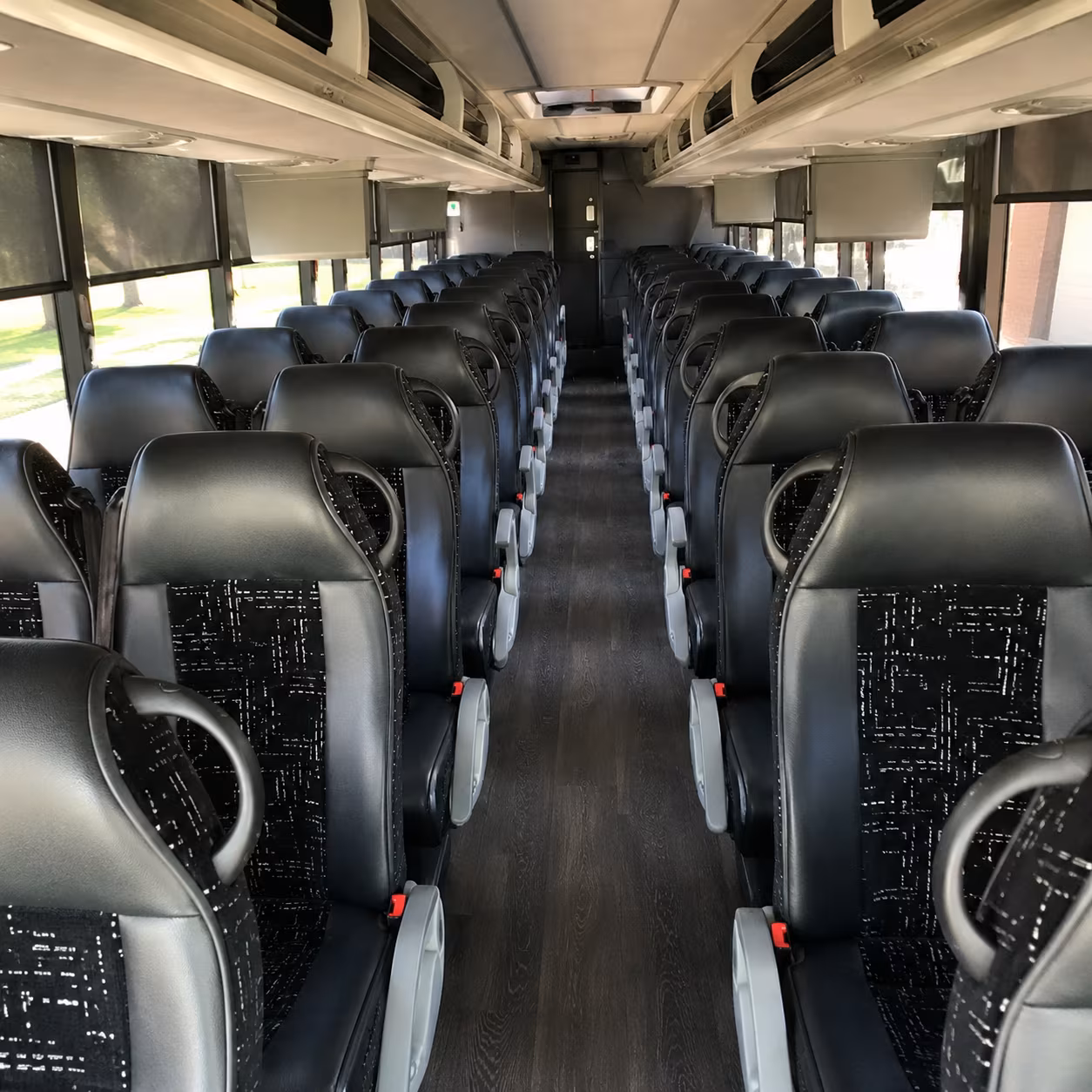 plainfield charter bus rental interior