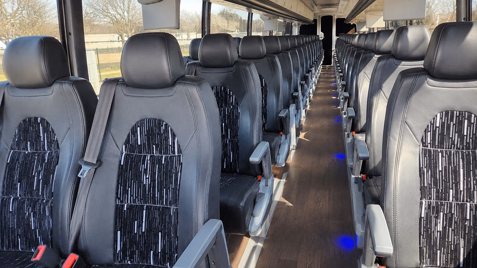 plainfield wedding transportation onboard seating